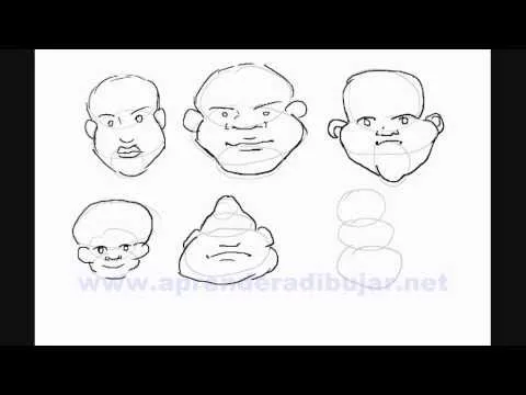 Ejemplos de dibujos de caras para caricaturas y comics - ( Bien ...