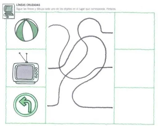 EJERCICIOS PARA NIÑOS DE ATENCIÓN Y MEMORIA - LINEAS CURZADAS ... EJERCICIOS PARA NIÑOS DE ATENCIÓN Y MEMORIA - LINEAS CURZADAS ...