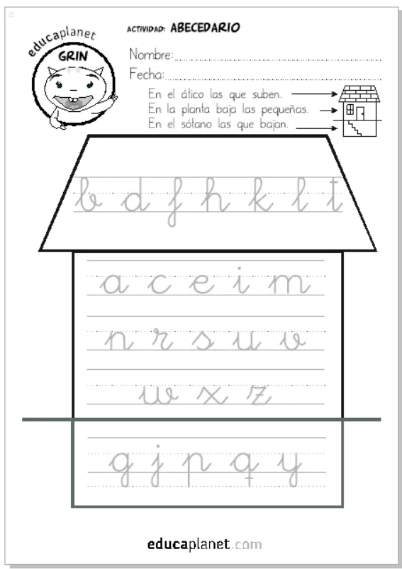 EJERCICIO ESCRITURA CASA ABECEDARIO EDUCAPLANET EDUCAPLANET APPS EJERCICIO ESCRITURA CASA ABECEDARIO EDUCAPLANET EDUCAPLANET APPS