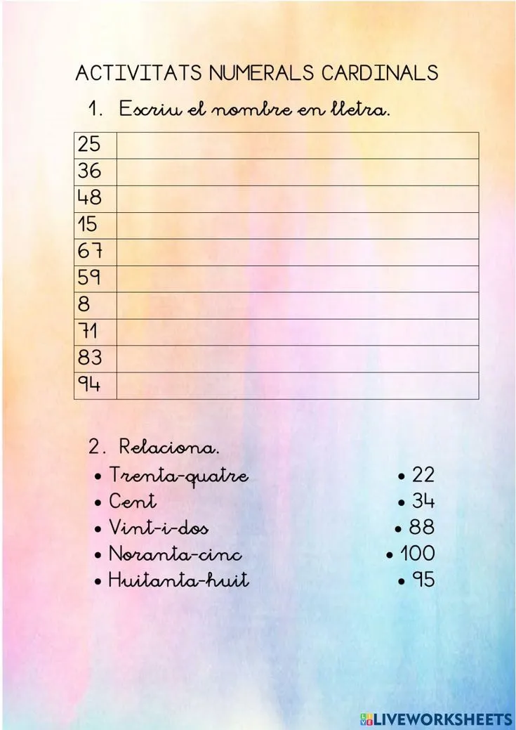 Ejercicio interactivo de Numerals cardinals in 2023 | Worksheets, Interactive, Cardinals Ejercicio interactivo de Numerals cardinals in 2023 | Worksheets, Interactive, Cardinals