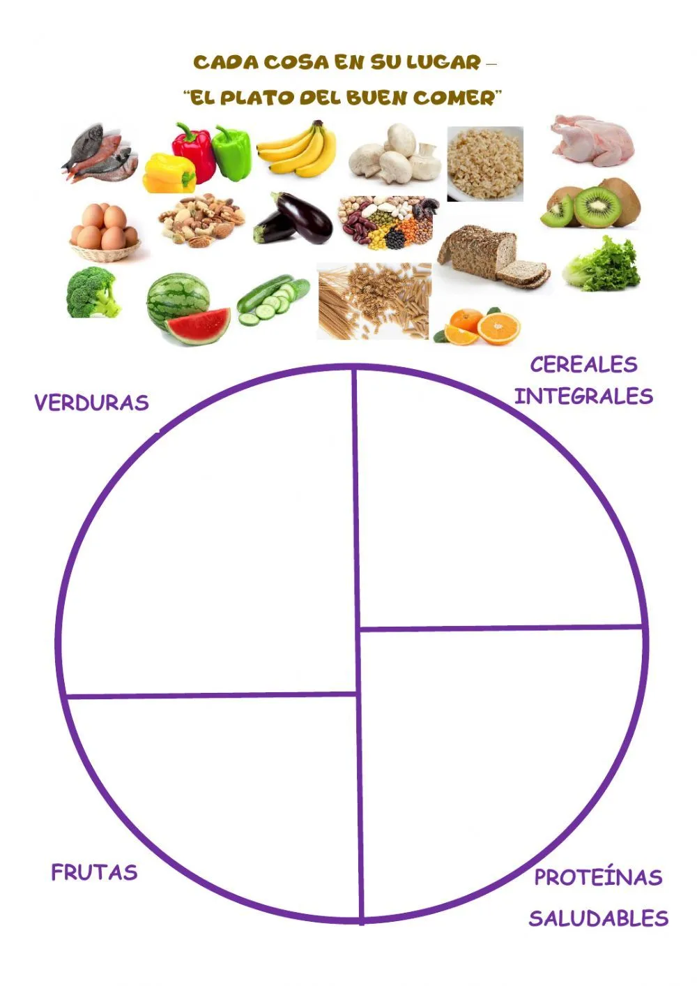 Ejercicio de El plato del buen comer | Nutrition, Food pyramid, Preschool coloring pages Ejercicio de El plato del buen comer | Nutrition, Food pyramid, Preschool coloring pages