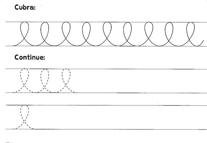 Fichas de caligrafía para imprimir | Solountip.