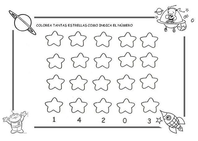 Ejercicios de conteo para preescolar - Imagui