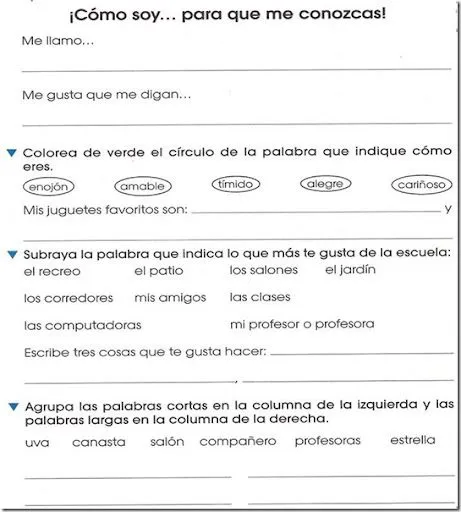 Ejercicios de español para segundo grado de primaria - Imagui Ejercicios de español para segundo grado de primaria - Imagui