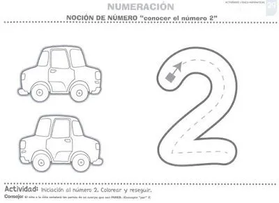 EJERCICIOS MATEMÁTICAS. NUMERACIÓN. CONOCER EL NÚMERO 2 : FICHAS ... EJERCICIOS MATEMÁTICAS. NUMERACIÓN. CONOCER EL NÚMERO 2 : FICHAS ...