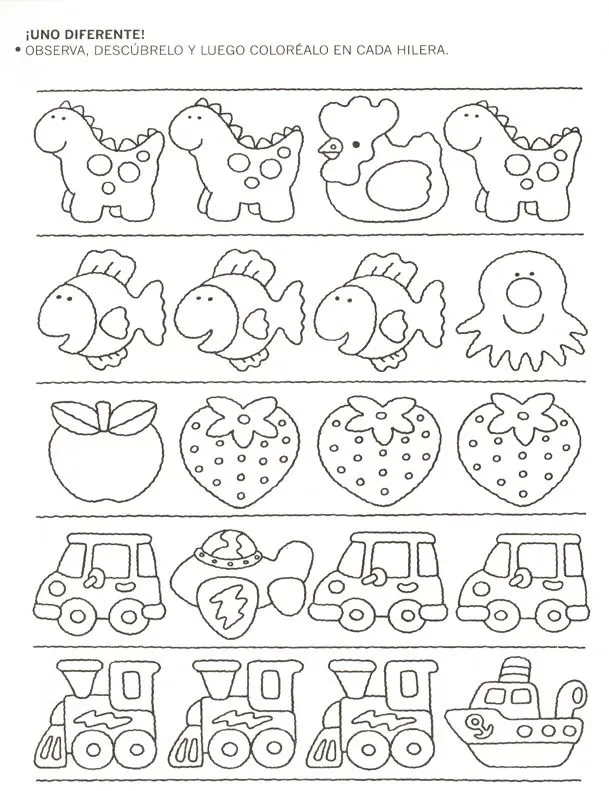 Ejercicios de matematicas preescolar 3 - Imagui