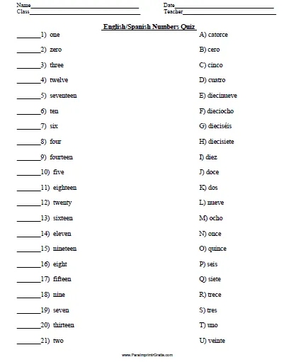 Ejercicios de ingles para niños - Imagui