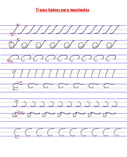ejercicios de caligrafia | handwriting | Pinterest