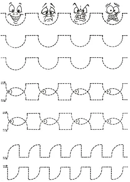 Lineas punteadas para niños de 3 años - Imagui