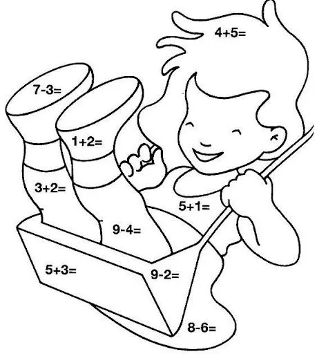 Operaciones matemáticas para colorear - Imagui