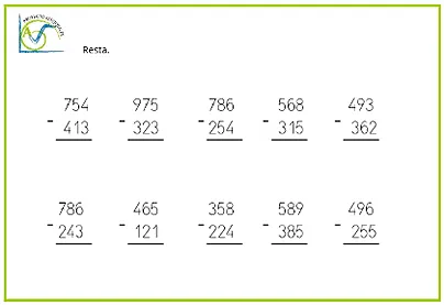 Sumas y restas de tercero de primaria - Imagui Sumas y restas de tercero de primaria - Imagui