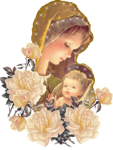 Él también lloró: Imágenes animadas de la Virgen María