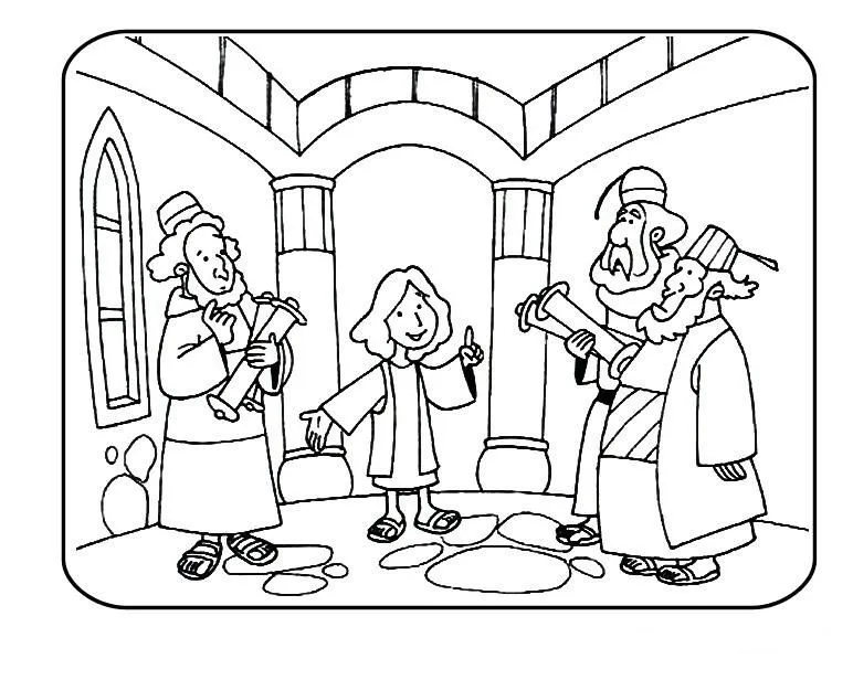 Dibujos de Jesús en el Templo para colorear - Imagui Dibujos de Jesús en el Templo para colorear - Imagui