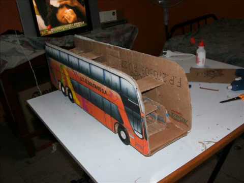 Elaborando una maqueta de un bus - YouTube