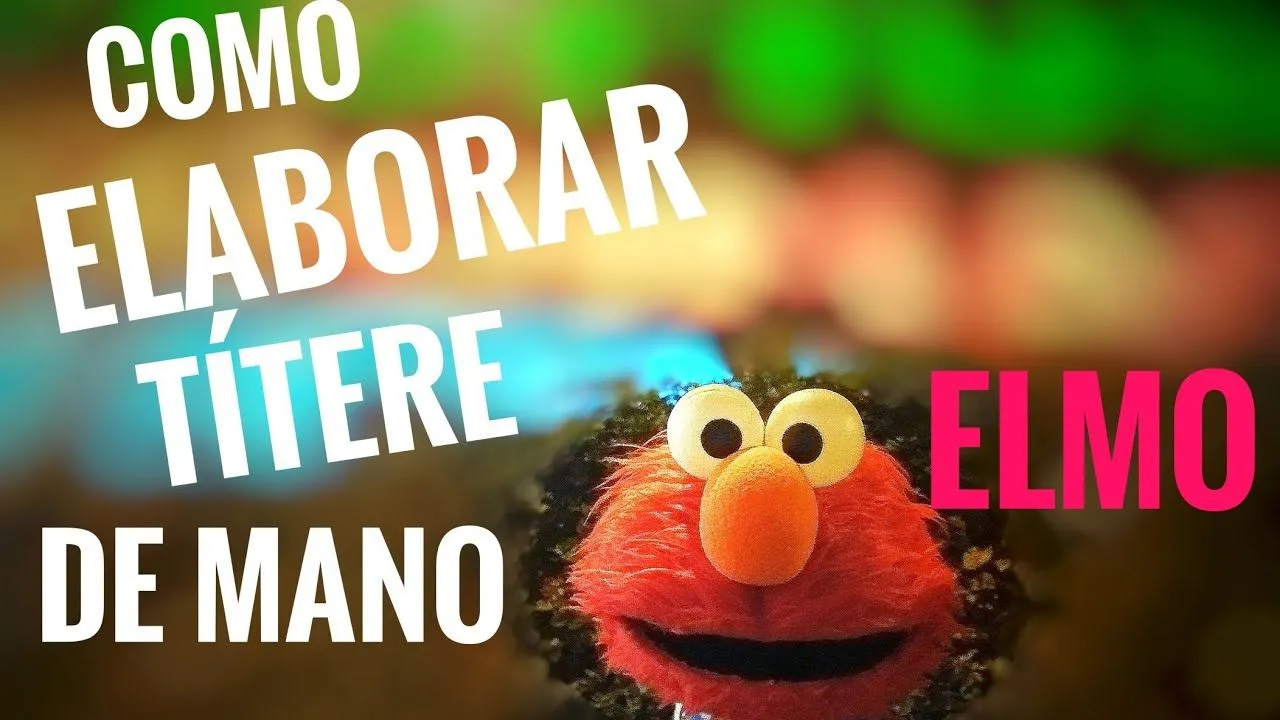 cómo elaborar a elmo títere de mano - YouTube cómo elaborar a elmo títere de mano - YouTube