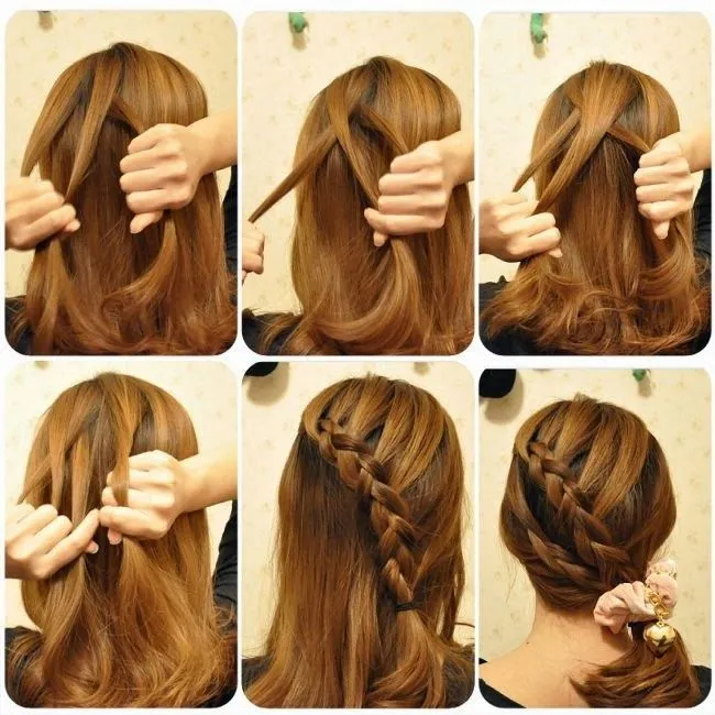 peinados para cabello corto con trenzas | Elainacortez