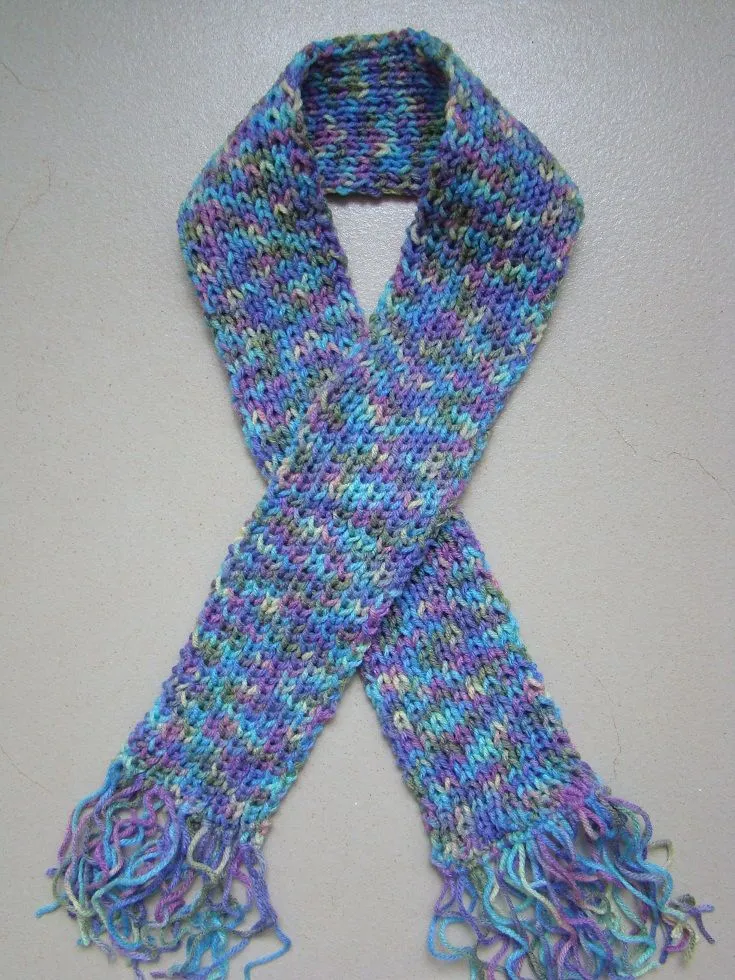 Eleana: Otra bufanda a dos agujas