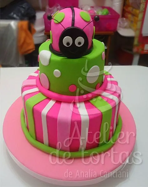 Tortas de mariquitas y mariposas - Imagui