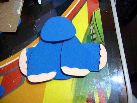 Elefante de fomi para dulcero - YouTube