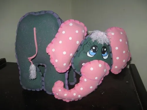 Molde elefante en goma eva - Imagui