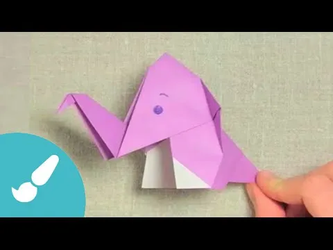 Elefante origami fácil I Origami elephant easy - YouTube