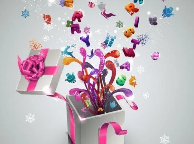 Nuevo y elegante del fondo del regalo conjunto de vectores años ... Nuevo y elegante del fondo del regalo conjunto de vectores años ...