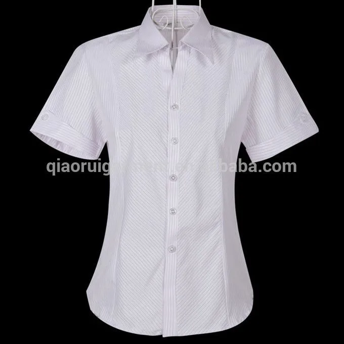Elegante para mujer de color rosa a rayas v- cuello manga corta ... Elegante para mujer de color rosa a rayas v- cuello manga corta ...
