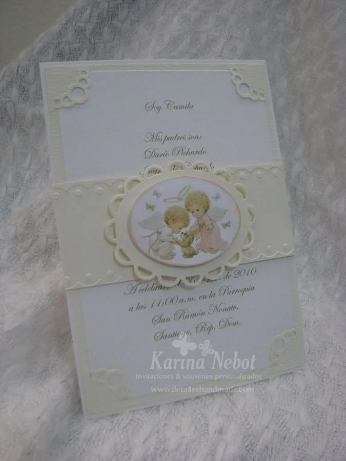 Elegantes invitaciónes para bautizo - Imagui
