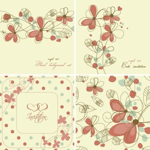 Free Vector Ornamental estampado de flores Vector floral ... Free Vector Ornamental estampado de flores Vector floral ...