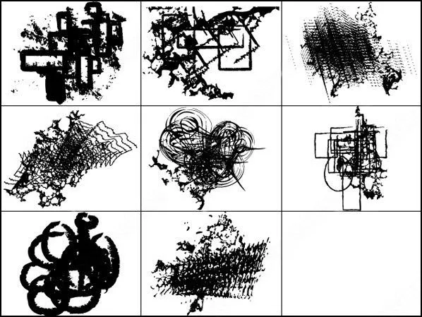 Elementos abstractos de vector libre y el pincel photoshop ...