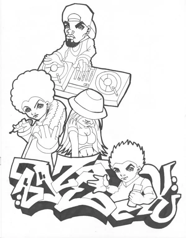 4 elementos graffiti linea:: by aazeck on DeviantArt