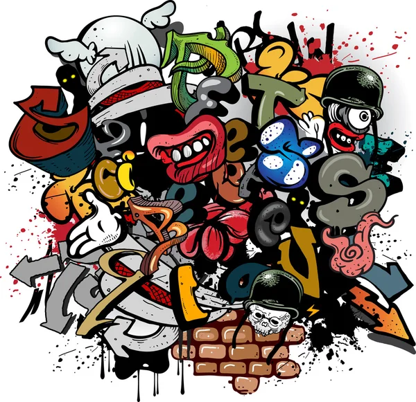 Elementos de graffiti — Vector stock © pathique #15749069 Elementos de graffiti — Vector stock © pathique #15749069