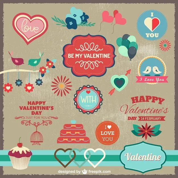 Elementos gráficos de amor | Descargar Vectores gratis Elementos gráficos de amor | Descargar Vectores gratis