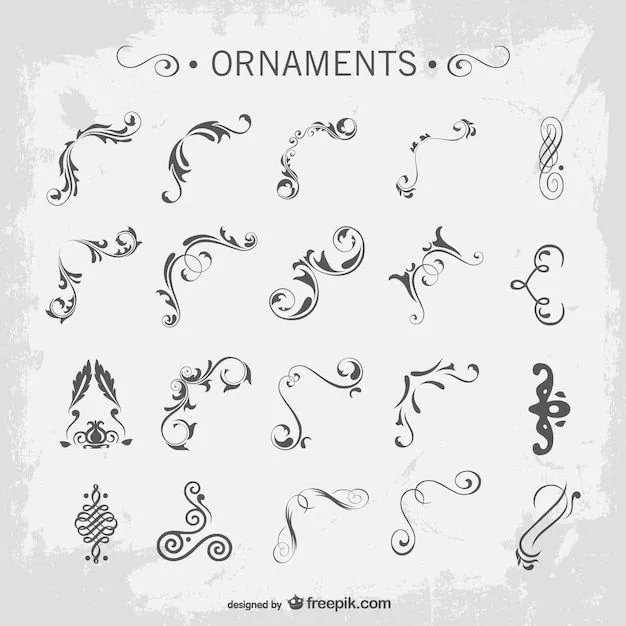 Elementos gráficos decorativos arabescos | Descargar Vectores gratis Elementos gráficos decorativos arabescos | Descargar Vectores gratis