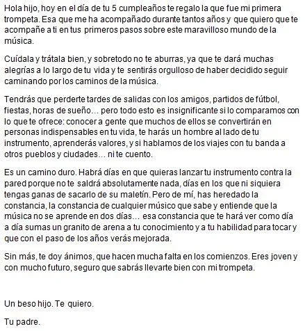 Eli Fernández Blanco on Twitter: "Carta de un padre a un hijo. De ...