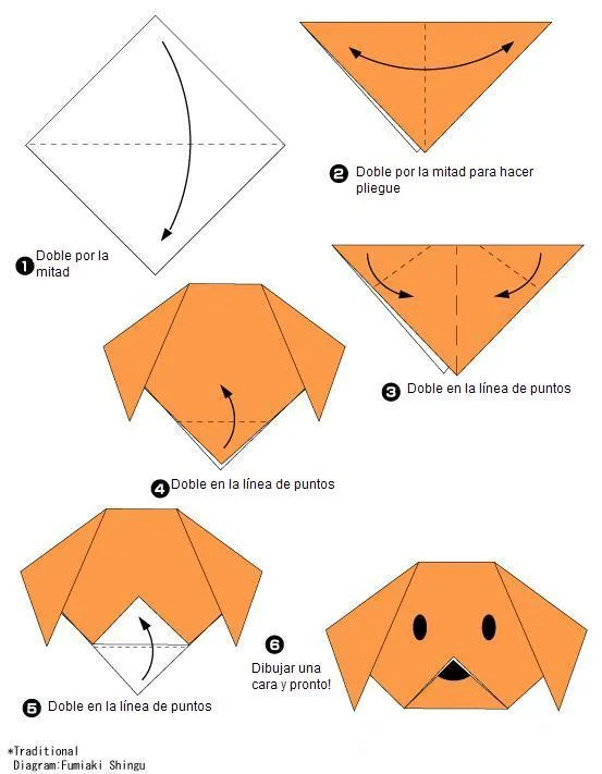 perro de papel | FIGURAS DE PAPEL LAURA