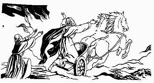 Elias y el carro de fuego para colorear ~ Dibujos Cristianos Para ... Elias y el carro de fuego para colorear ~ Dibujos Cristianos Para ...