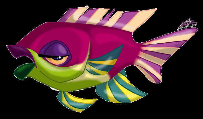 Elías "Uva" Díaz (illustration, character design, caricature): Peces Elías "Uva" Díaz (illustration, character design, caricature): Peces