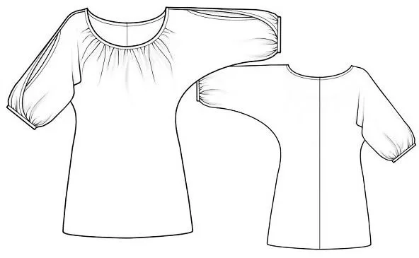 Patrón gratis: blusa de verano para tallas grandes - yo elijo Coser Patrón gratis: blusa de verano para tallas grandes - yo elijo Coser