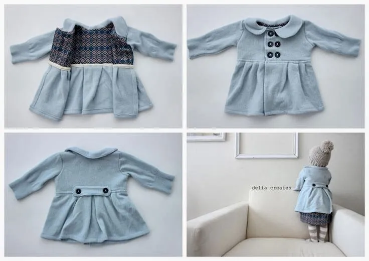 Tutorial: hacer un abrigo de bebé reciclando un jersey - yo elijo ... Tutorial: hacer un abrigo de bebé reciclando un jersey - yo elijo ...