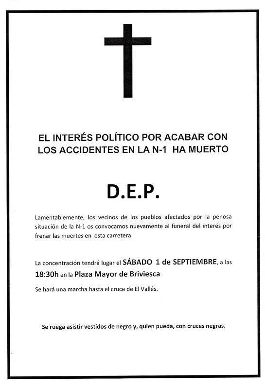 ElLioDeAbi.com: N1, carretera de la muerte (manifestación-funeral)