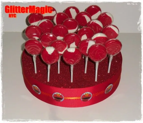 Elmo Stand Stand para Paletas Fiesta de Elmo por GlitterMagic23s Elmo Stand Stand para Paletas Fiesta de Elmo por GlitterMagic23s