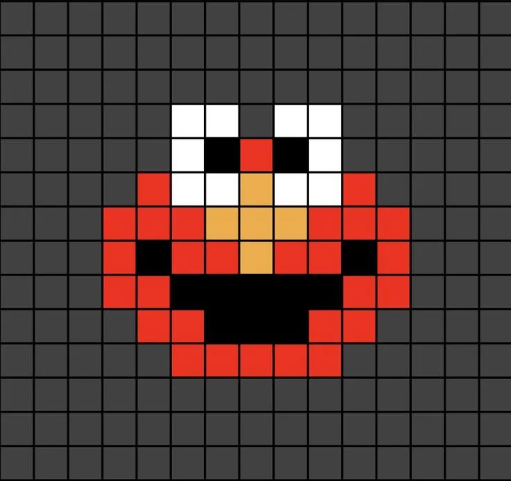 Elmo's Face (small) Pixel Art en 2023 | Dibujitos sencillos, Punto de cruz, Dibujos de puntos Elmo's Face (small) Pixel Art en 2023 | Dibujitos sencillos, Punto de cruz, Dibujos de puntos