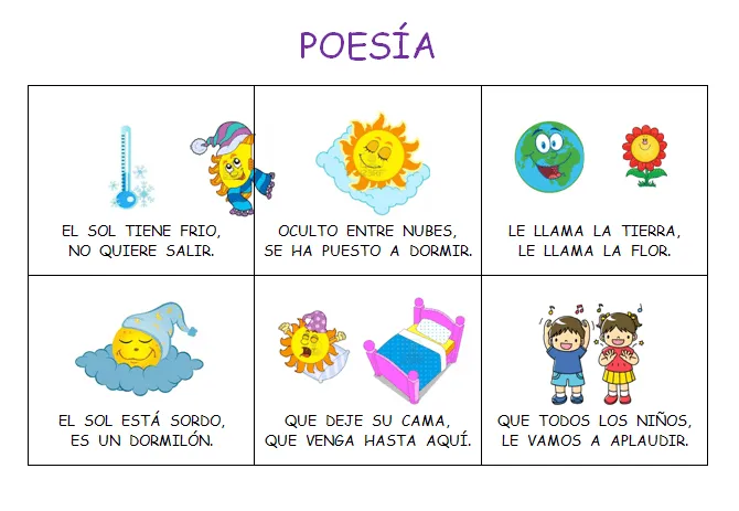 ELS MENUDETS DEL COLE.: POESIA "EL SOL ESTÁ CONSTIPADO" Y "EL SOL ...