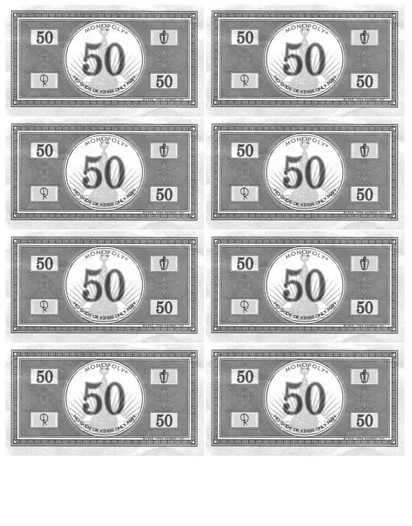 Billetes de monopoly - Imagui