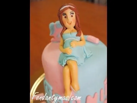 Como hacer a una embarazada en fondant para decorar una tarta ... Como hacer a una embarazada en fondant para decorar una tarta ...
