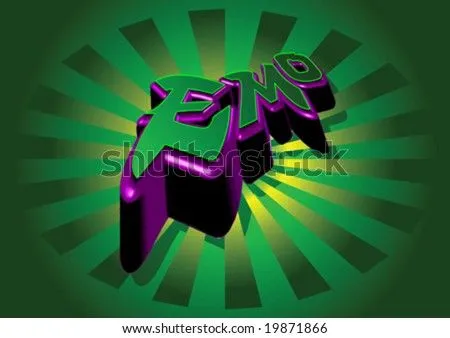 Emo 3d Graffiti. Stock Vector 19871866 : Shutterstock Emo 3d Graffiti. Stock Vector 19871866 : Shutterstock