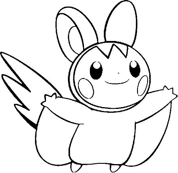 Emolga | pokemon para colorear | Pinterest