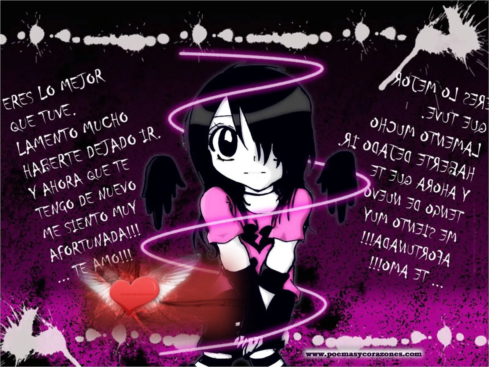 Emos enamorados | Poemas y Corazones