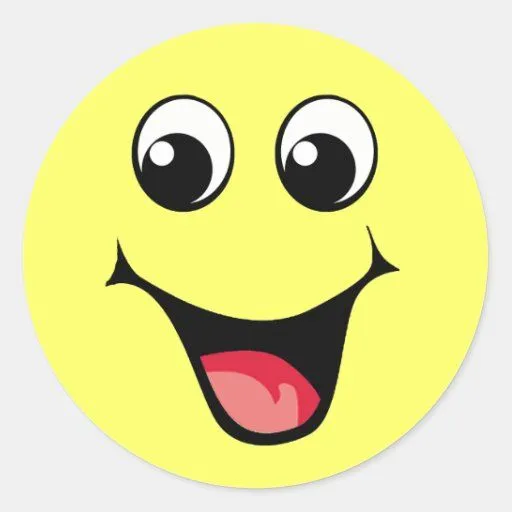 Emoticon sonriente feliz pegatina redonda | Zazzle Emoticon sonriente feliz pegatina redonda | Zazzle